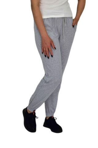 Kadın Siyah Paça Lastikli Eşofman Altı BGL-ST04628