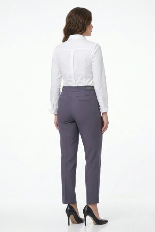 Kadın Kumaş Bilek Pantolon Bel Yarım Lastikli BGL-ST05388 K.GRİ - 48
