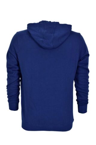 Erkek Kapüşonlu Baskılı Basic Sweatshirt R2222 BGL-ST03194 İNDİGO - 2XL