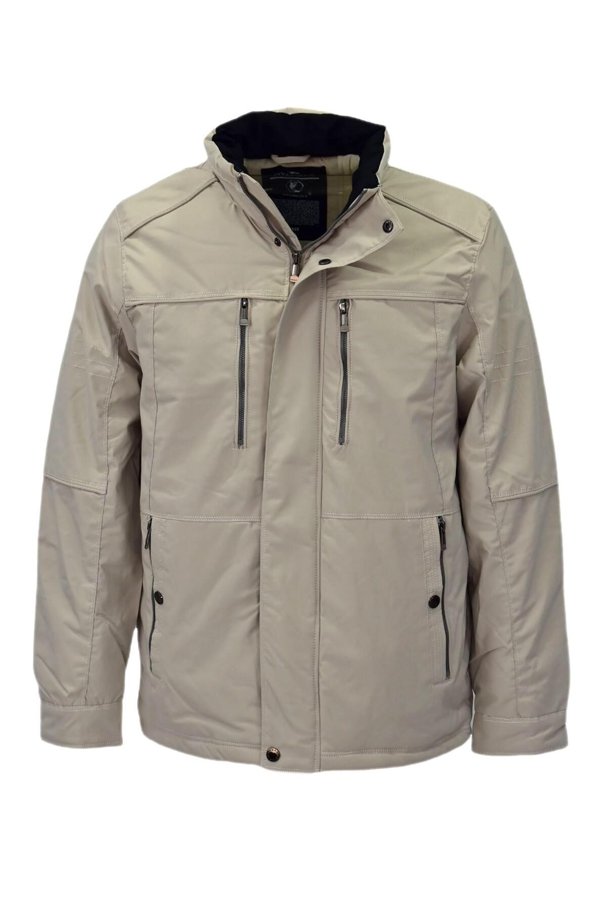 Erkek Hakim Yaka Spor Mont M3339 BGL-ST04014 TAŞ - 2XL