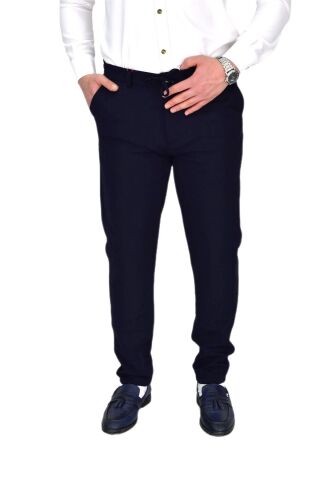 Erkek Beli Lastikli Jogger Pantolon Regular Fit BGL-ST04328 LACİVERT - 31/34