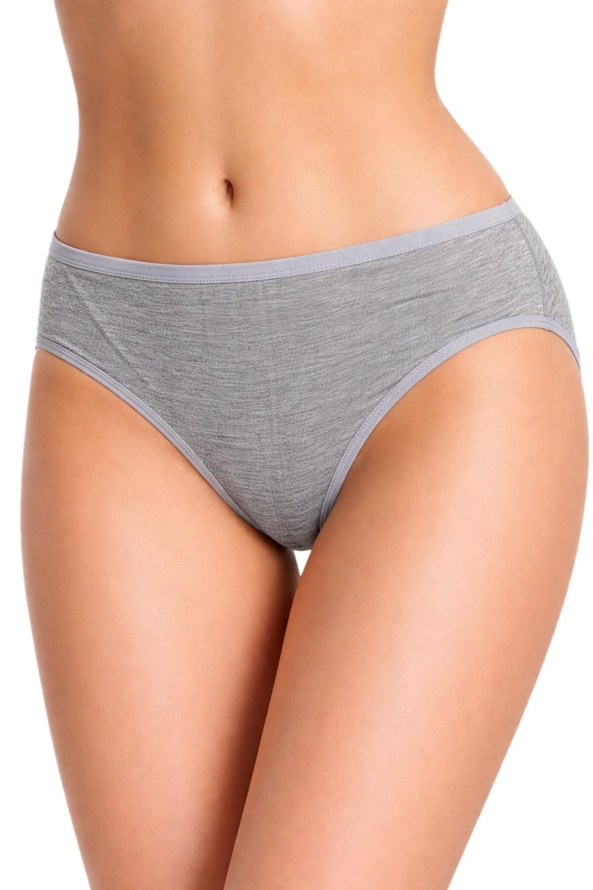 Kadın Flamlı Bato Külot BGL-ST05190 GRİ - XL