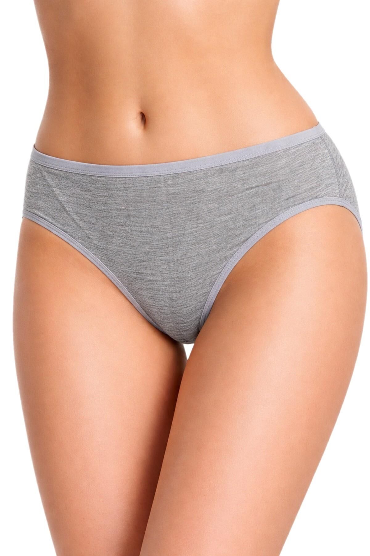 Kadın Flamlı Bato Külot BGL-ST05190 GRİ - XL