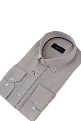 Erkek Klasik Uzun Kol Gömlek Armürlü BGL-ST03501