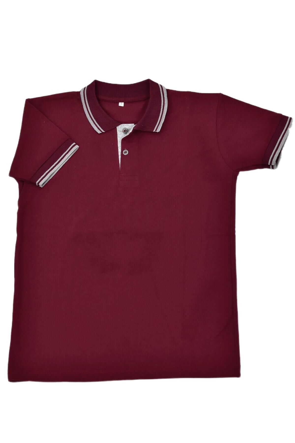 Kolej Polo Yaka Tişört Bordo Ytg BGL-OGRTP-4 BORDO - 9 YAŞ