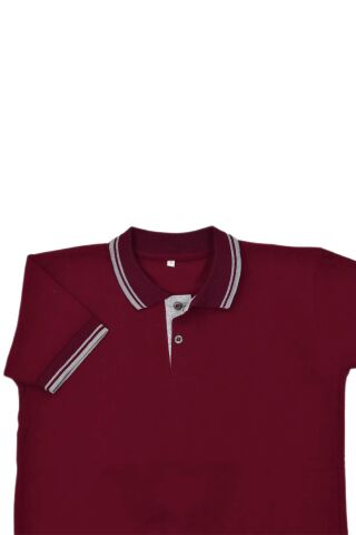 Kolej Polo Yaka Tişört Bordo Ytg BGL-OGRTP-4 BORDO - 9 YAŞ