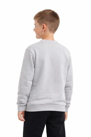 Erkek Çocuk Önü Baskılı Sweatshirt BGL-ST05238 GRİ - 11 YAŞ