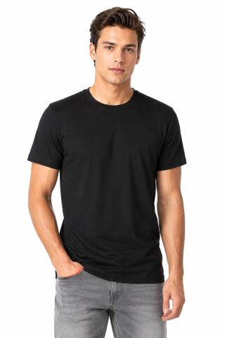 Erkek Sıfıryaka Regular Kalıp Tişört BGL-ST05574 SİYAH - XL