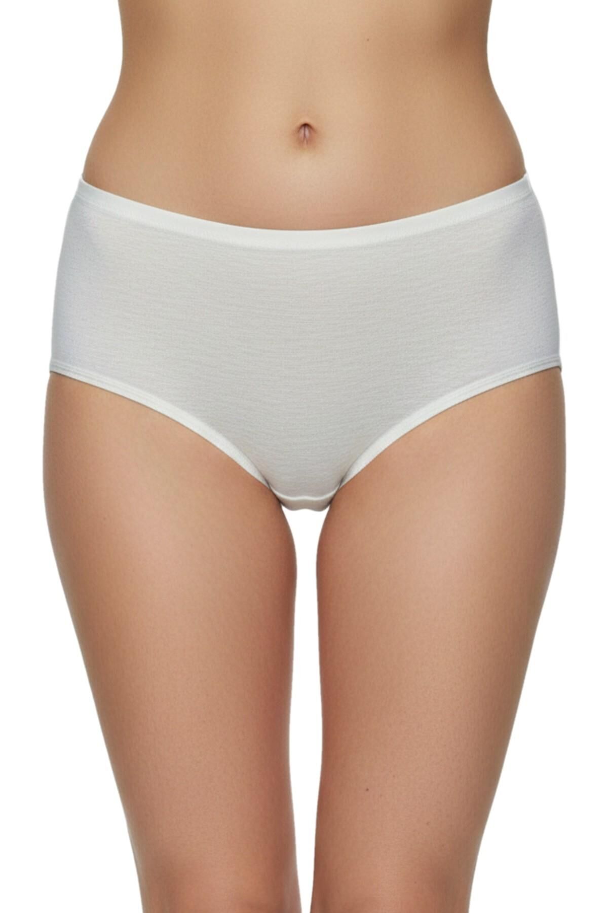 Kadın Flamlı Bato Külot BGL-ST05190 KREM - XL