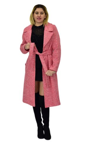 Kadın Pıtırcık Uzun Kaşe Kaban BGL-ST04121