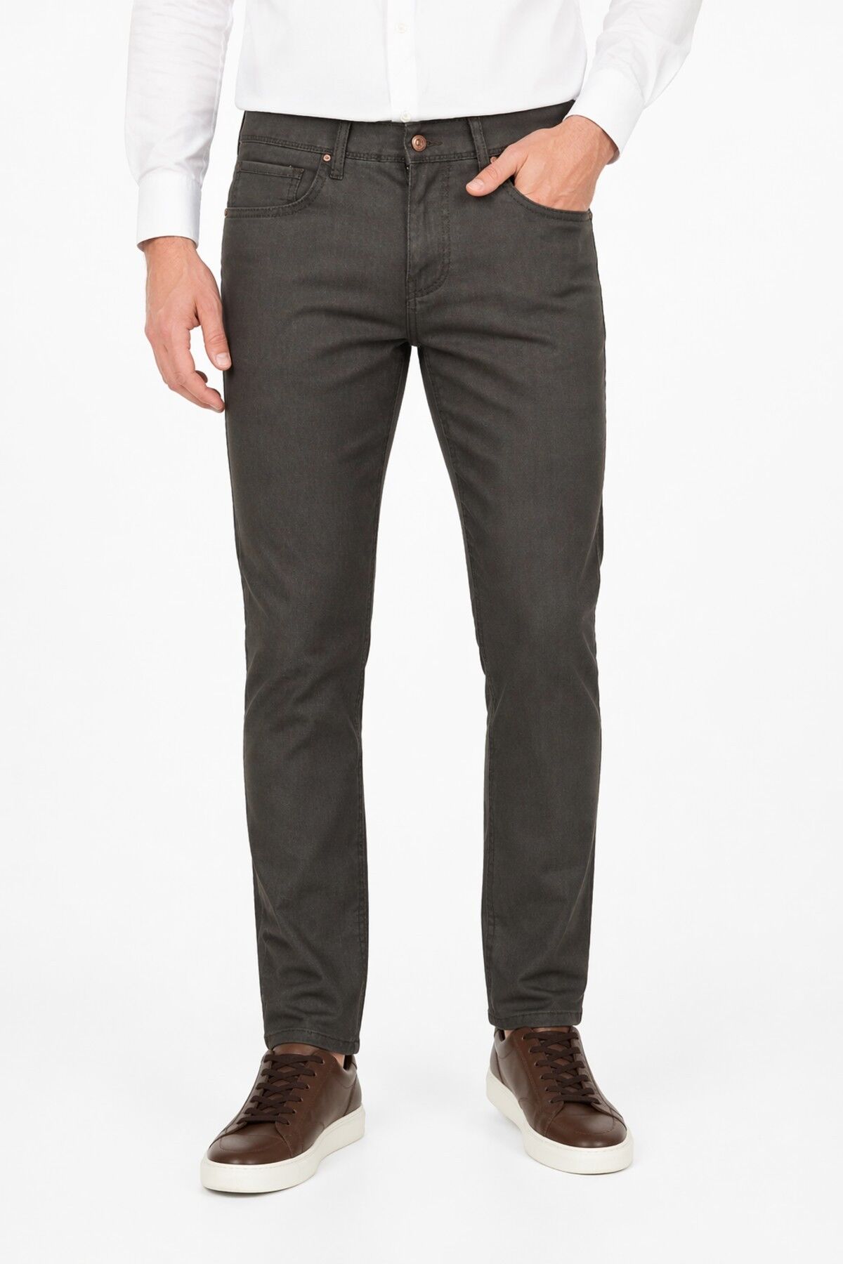 Erkek Comfort Fit 5 Cep Kanvas Pantolon BGL-ST05359 HAKİ - 30