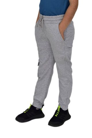 Erkek Çocuk Tek Kargo  Cepli Eşofman Altı  BGL-ST04630 GRİ - 14 YAŞ