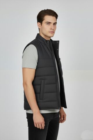 Erkek Spor Hakim Yaka Yelek Regular Kalıp 959-309 BGL-ST04875 ANTRASİT - L