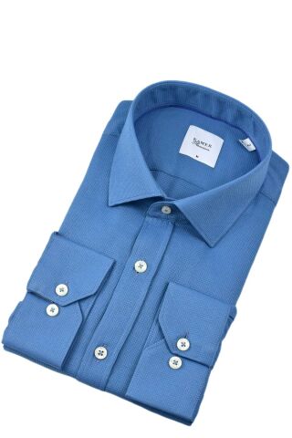 Erkek Klasik Petek Doku  Uzun Kol Gömlek 3718 BGL-ST04397