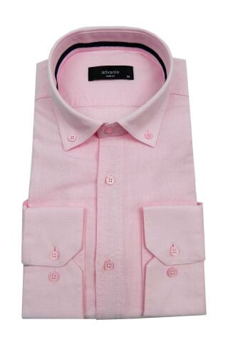 Erkek Slim Fit Keten Gömlek BGL-ST00164