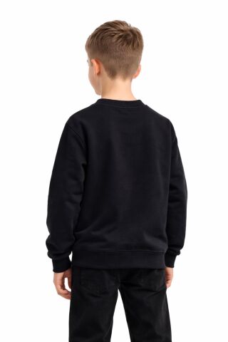 Erkek Çocuk Önü Baskılı Sweatshirt BGL-ST05238 SİYAH - 9 YAŞ