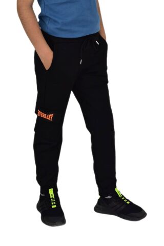Erkek Çocuk Tek Kargo  Cepli Eşofman Altı  BGL-ST04630 SİYAH - 12 YAŞ