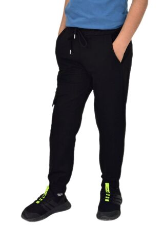 Erkek Çocuk Tek Kargo  Cepli Eşofman Altı  BGL-ST04630 SİYAH - 15 YAŞ