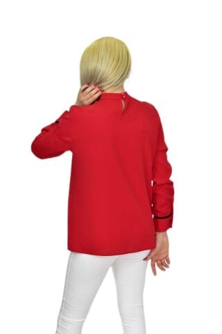 Kadın Kırmızı Bluz BGL-ST03715 KIRMIZI - 36
