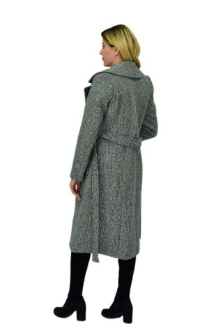 Kadın Pıtırcık Uzun Kaşe Kaban BGL-ST04121 YEŞİL - 42