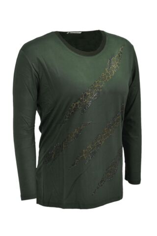 Kadın Uzun Kol Taşlı Bluz BGL-ST03788