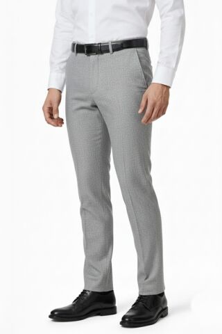 Erkek Regular Fit  Kumaş Pantolon Likra Kumaş BGL-ST05032 GRİ - 48
