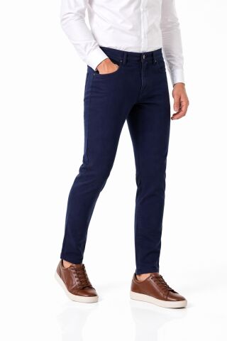Erkek Comfort Fit 5 Cep Kanvas Pantolon BGL-ST05359 LACİVERT - 33/34