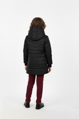 Kız Çocuk Kapüşonlu Mont BGL-ST04886 SİYAH - 14 YAŞ