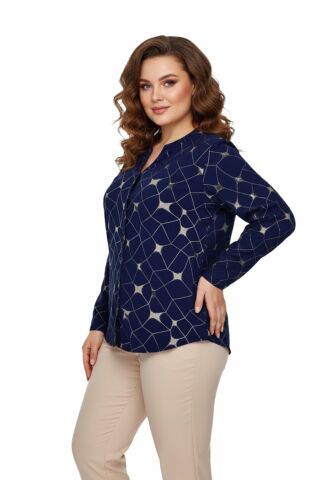 Kadın Düğmeli Modelli Bluz BGL-ST05117 SİYAH - 50