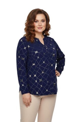 Kadın Düğmeli Modelli Bluz BGL-ST05117 SİYAH - 50