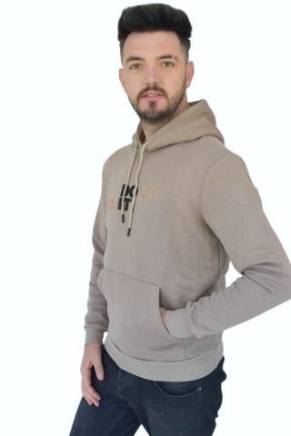 Erkek Kapüşonlu Sweatshirt 6736 BGL-ST02315 BEJ - S