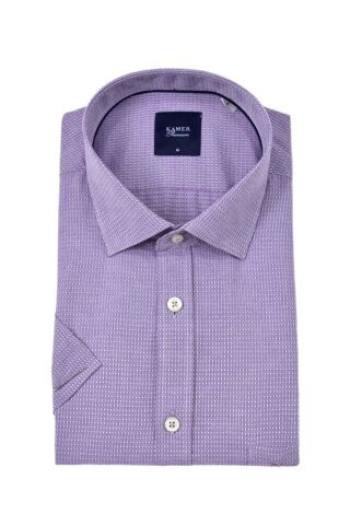 Erkek Klasik Armürlü Kısa Kol Gömlek 9398 BGL-ST04572