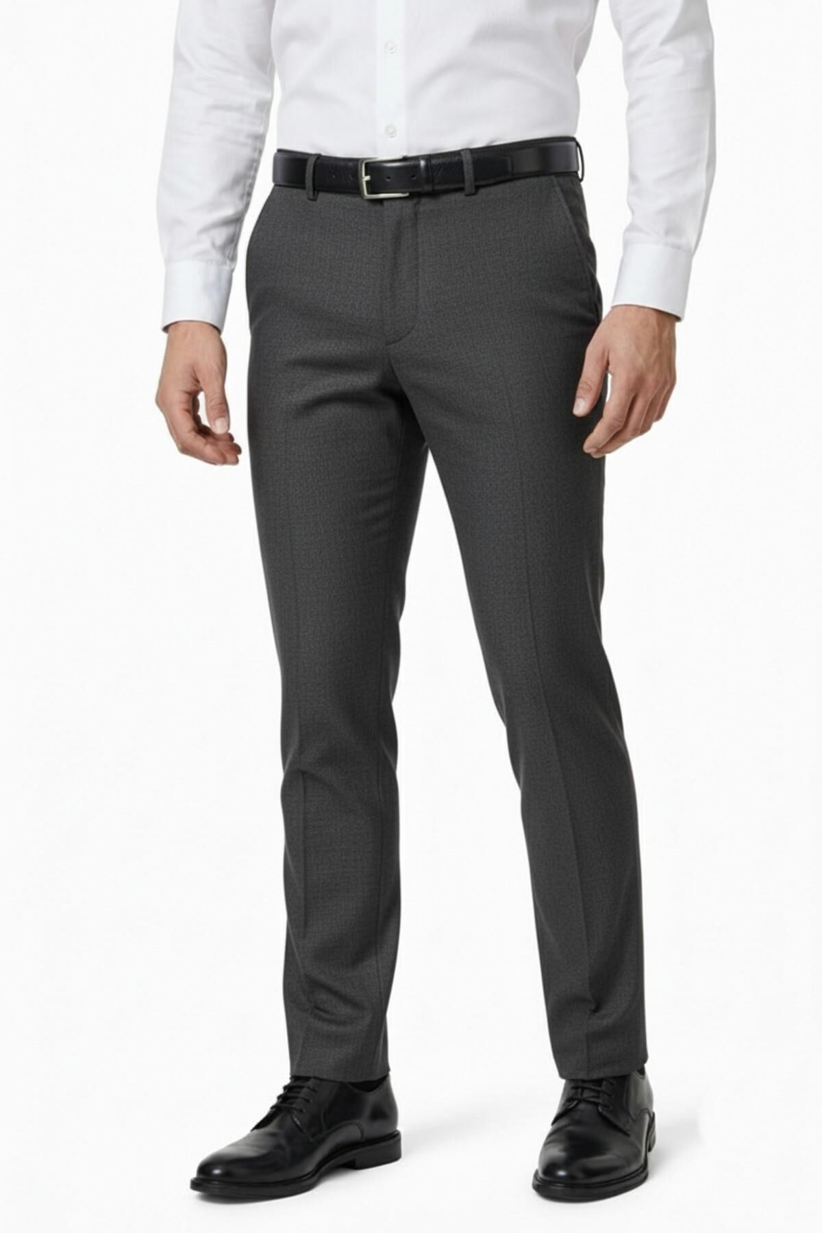 Erkek Regular Fit  Kumaş Pantolon Likra Kumaş BGL-ST05033 K.GRİ - 48