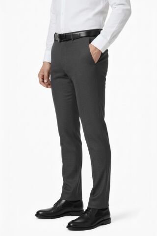 Erkek Regular Fit  Kumaş Pantolon Likra Kumaş BGL-ST05033 K.GRİ - 48