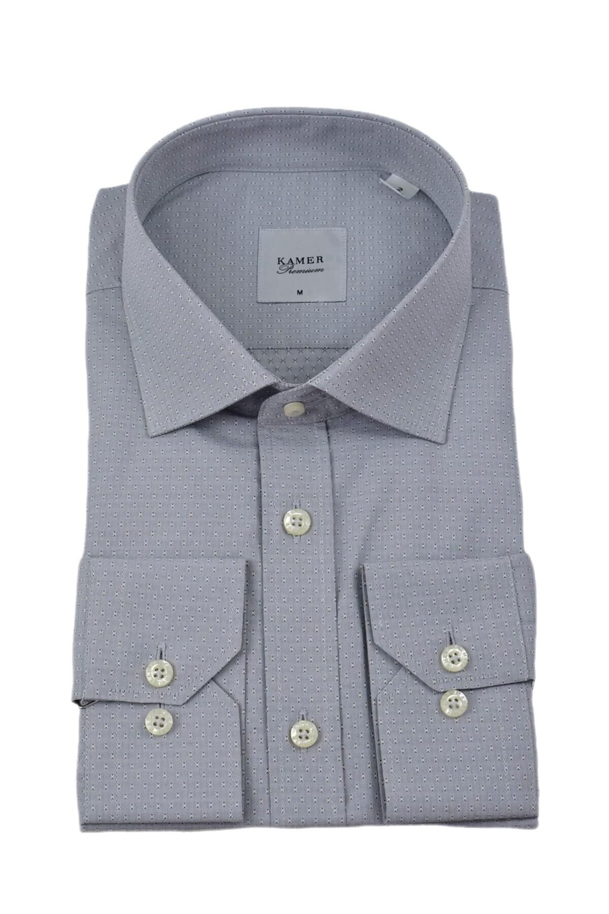 Erkek Klasik Armürlü Uzun Kol Gömlek 3511 BGL-ST04404