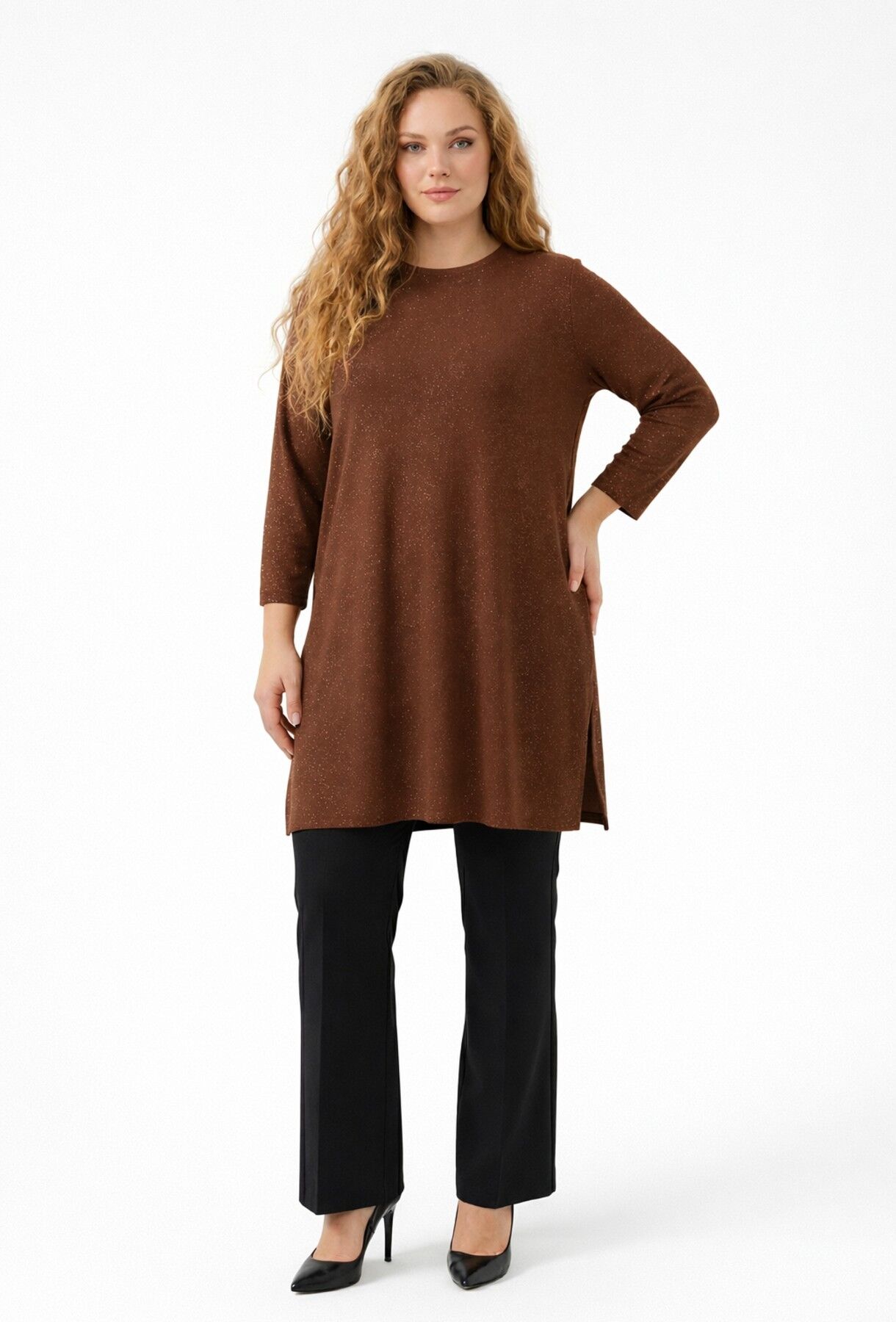 Kadın Spor Tunik BGL-ST05433 A.KAHVE - L