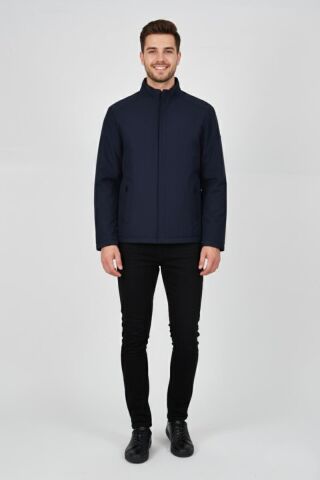 Erkek Hakim Yaka İçi Polarlı Spor Mont 99546 BGL-ST04879 LACİVERT - L