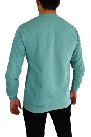 Erkek Sıfır Yaka Sweat Whatever BGL-ST01723 YEŞİL - XL