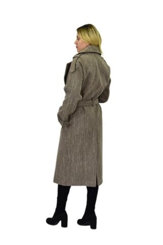 Kadın Uzun Kaşe Kaban BGL-ST04119