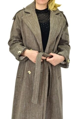 Kadın Uzun Kaşe Kaban BGL-ST04119