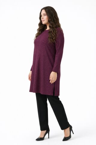 Kadın Spor Tunik BGL-ST05433 BORDO - 2XL