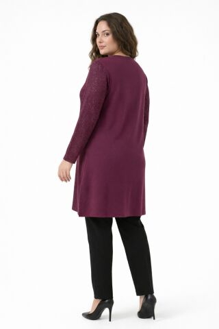 Kadın Spor Tunik BGL-ST05433 BORDO - 2XL