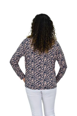 Kadın Uzun Kol Düğmeli Bluz BGL-ST04683 PUDRA - 40