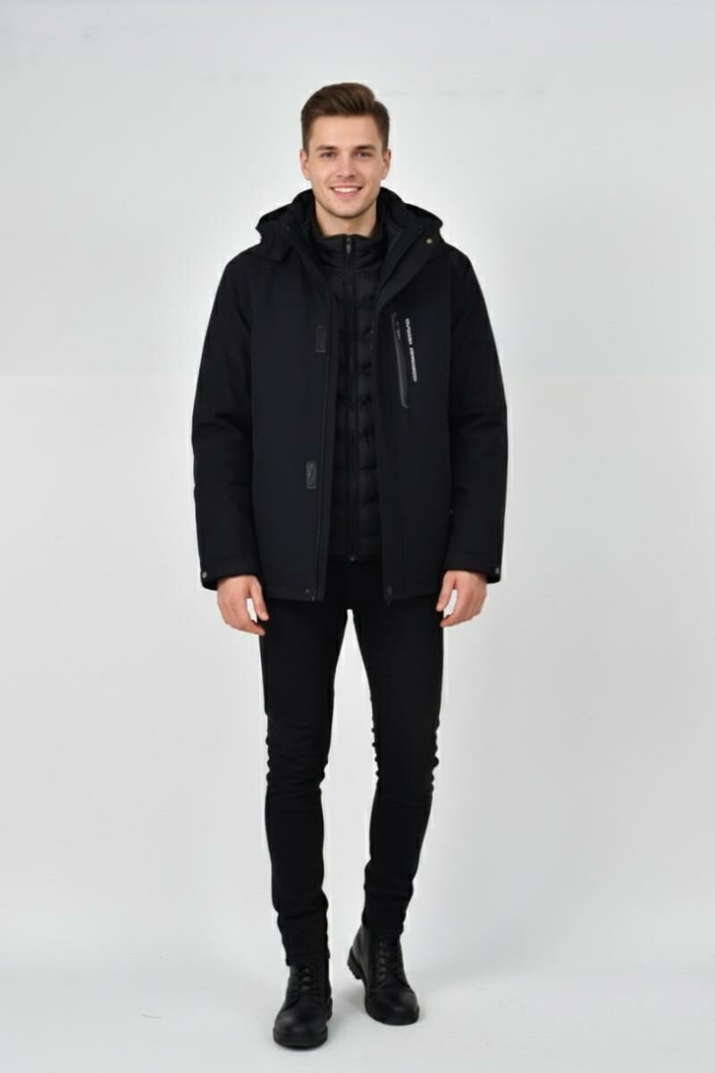 Erkek Kapüşonlu Spor Mont 2 Parça Regular Fit 3361 BGL-ST04901