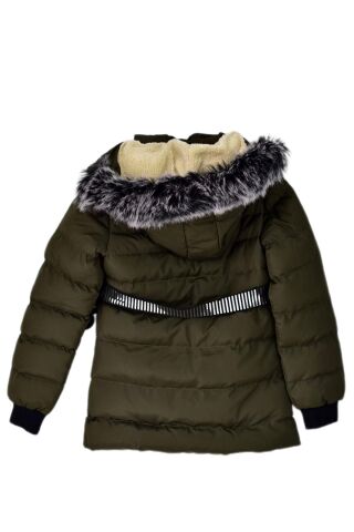 Kız Çocuk Kapüşonlu Kaban BGL-ST03449 HAKİ - 6 YAŞ