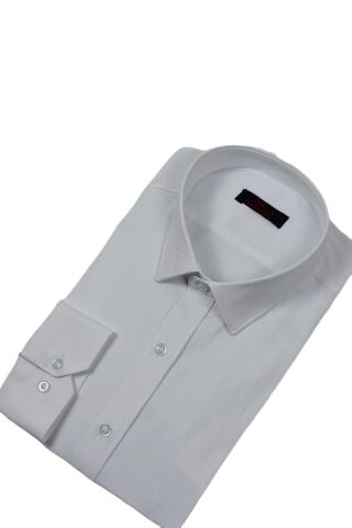 Erkek Silim Fit Uzun Kol Gömlek BGL-ST03302 BEYAZ - 2XL