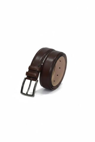 Erkek Hakiki Deri Kemer Kumaş Pantolon İçin BGL-ST05161 KAHVE - 130 CM