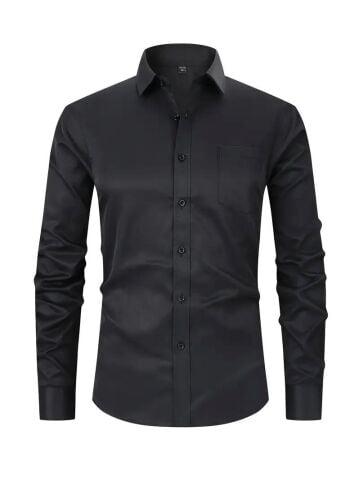 Erkek Klasik Uzun Kol Gömlek Micro BGL-ST03497