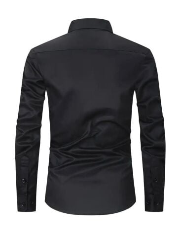 Erkek Klasik Uzun Kol Gömlek Micro BGL-ST03497