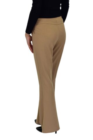 Kadın İspanyol Paça Beli Lastikli Kumaş Pantolon BGL-ST04321 CAMEL - 44